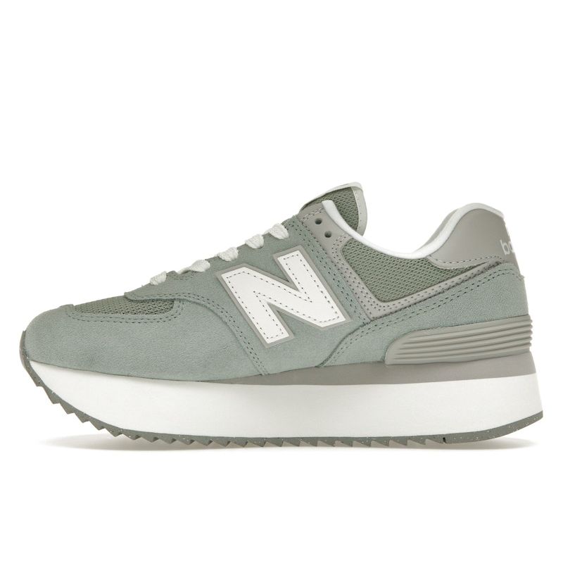 New Balance 574+ Juniper Women Sneakers Green Raincloud White WL574ZSG