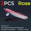 Braided Tube Fish Head Lure – Feather&Flash Fiber Tail, Fast Sinking Reaction Bait for Bass, Trout, Redfish Predators