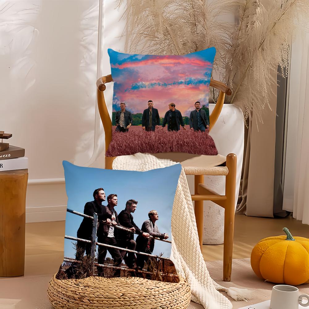 Funda de Almohada W-Westlife-S Funda para Cojín de Hogar Adecuada para Oficina Sofá Coche Adecuada para Todas las Estaciones