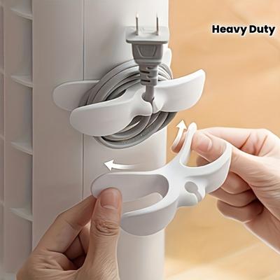 6Pcs Non-punching Plug, Wire Storage Fixture, Power Cable Manager, Electrical Winding Finishing Artifact