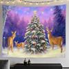 Cross-border Christmas Tree Tapestry Santa Hanging Cloth Background Cloth Digital Printing