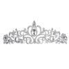 Women Elegant Creative Fashion Bridal Princess Austrian Crystal Wedding Crown Veil Hair Pins Accessories Gifts Fashion Decor
