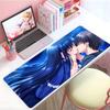 Sweet Emotional Anime Ssummer Pockets Mouse Pad Large Thick Desk Pad Stitched Edges Gaming Mouse Mat For Pc