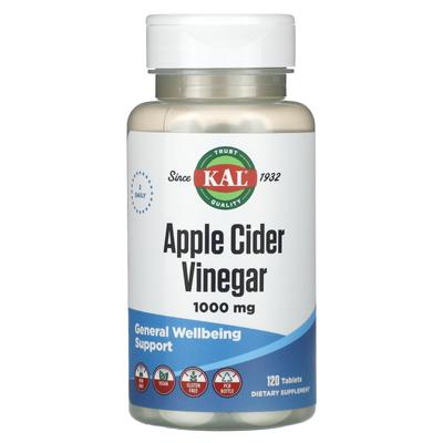 Apple Cider Vinegar, 1,000 Mg, 120 Tablets (500 Mg Per Tablet)