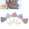 Heart Shaped Key Chain DIY Decoration Resin Drill Diamond Painting Keyring Gift Home Decor