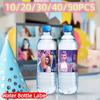 10~50 PIEZAS Etiqueta para Botella de Agua para Kpop Cazadores de Demonios Pegatina Decoración de Cumpleaños Fiesta de Bienvenida al Bebé Regalo Suministros para Fiesta de Niñas
