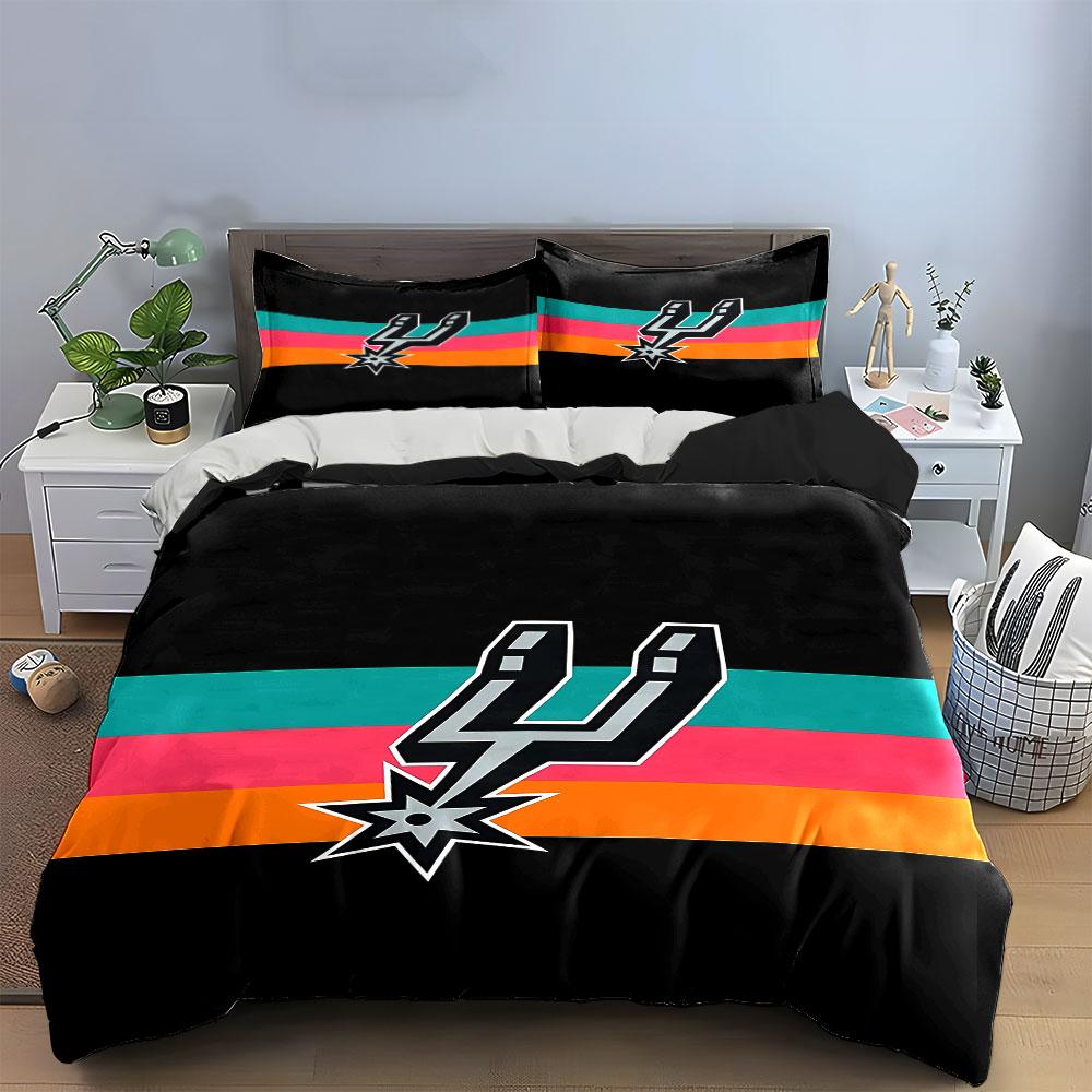 """Juego de Cama con Logo de Black Spurs" Juego de Funda Nórdica para Cama Funda Nórdica Fundas de Almohada""" (1 * Funda de edredón 2 * Fundas de almohada, sin relleno de edredón)