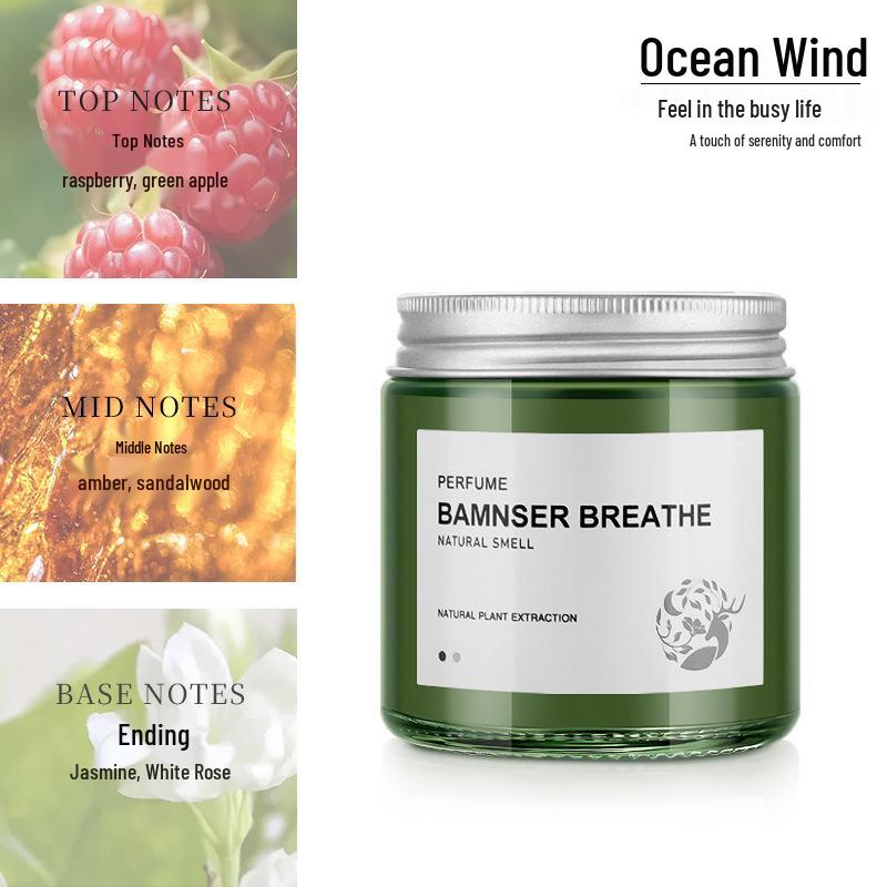 Men's Car Air Freshener Solid Balm: Long-lasting Odor Removal Ornament for Car Interior