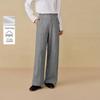 INMAN Women's Fleece-Lined Commuter Wide-Leg Suit Pants