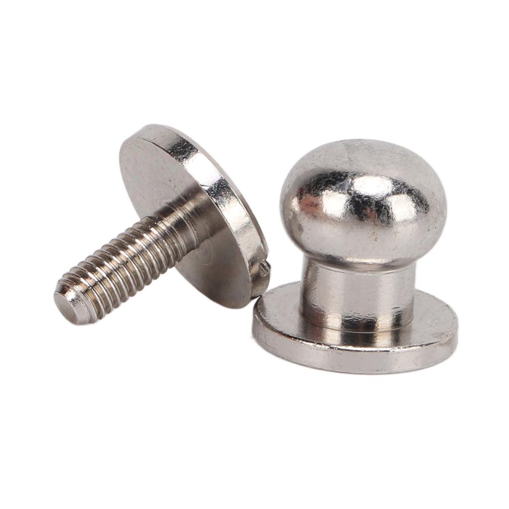20set Brass Rivets Silver Abrasion Resistance Projects Accessories for Belt Handbags