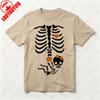 Halloween Skeleton Baby Rib Cage Tshirt Funny Maternity Pregnant Pumpkin TShirt Women Halloween Casual Tee Unique Design Tops
