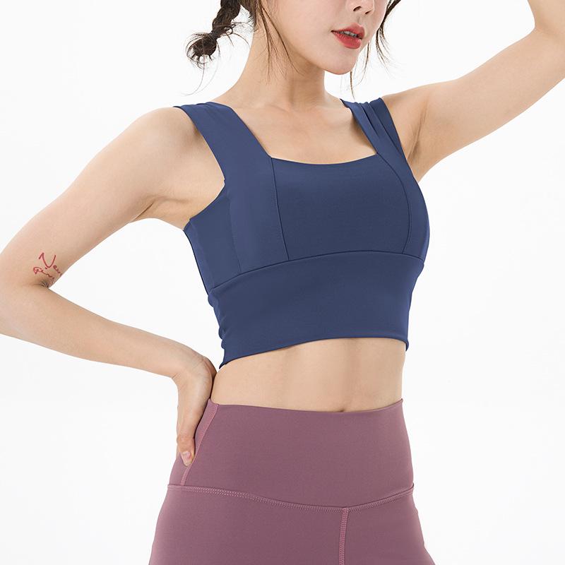 2024 Women's Summer Shockproof Sports Bra - Push-up Yoga, Running, Beautiful Back, Wide Straps Tank Top