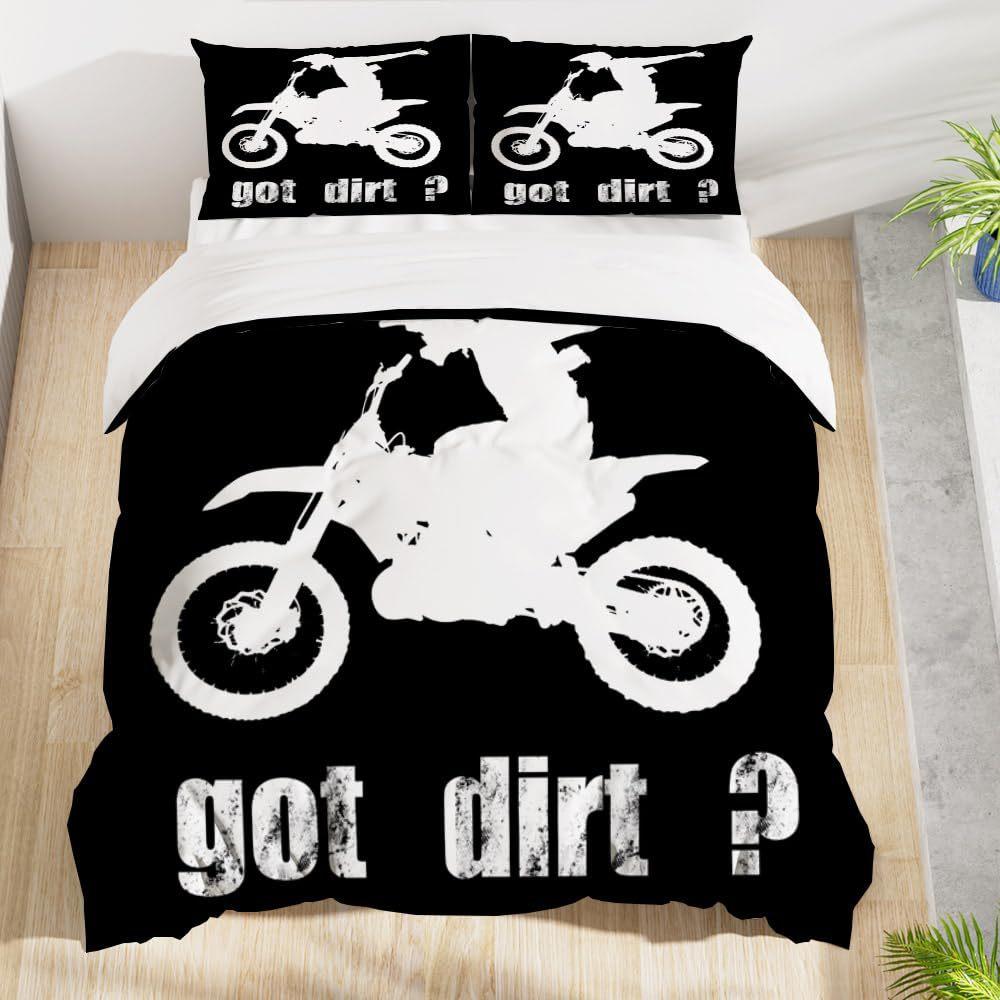 

Трехпредметное постельное белье Внедорожный мотоцикл 3D цифровая печать Постельное белье Домашний текстиль EU single 135*200