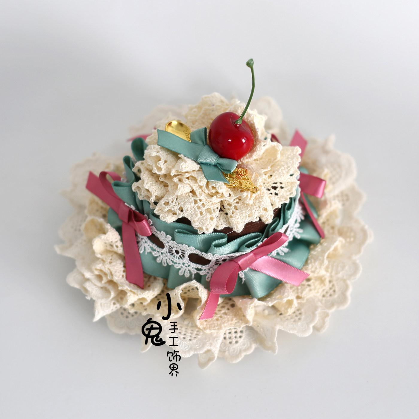 

Cute and Sweet Flat Hat Biscuits Hair Accessories for Women Lolita s Original Handmade Bow Headband Multi-color Hairpin Top Hat