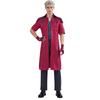 Devil May Cry Versión Animada de Dante Cosplay Traje Abrigo Largo de Trinchera Color Borgoña Conjunto Completo Devil May Cry Dante Halloween