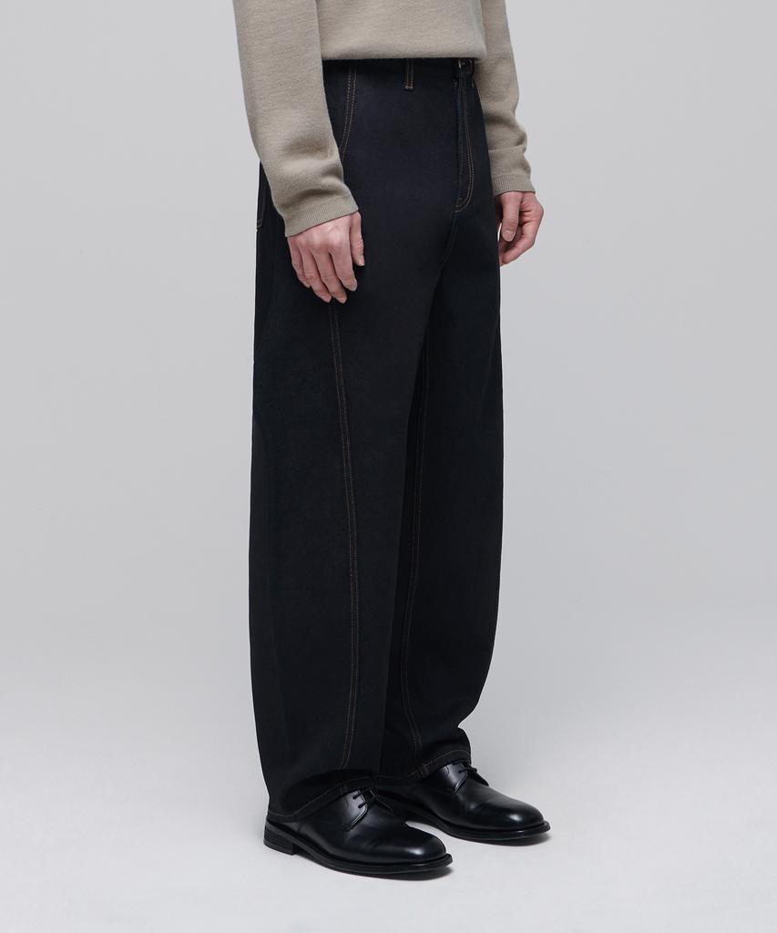 MUSINSA STANDARD Twist Semi-Balloon Denim Pants [Deep Indigo]