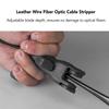 AEE4-Fiber Optic Cable Stripper Practical Multi Functional Adjustable Blade Depth Fiber Optic Drop Cable Slitter For FTTH