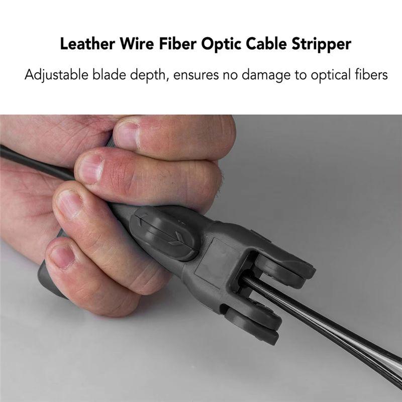 AEE4-Fiber Optic Cable Stripper Practical Multi Functional Adjustable Blade Depth Fiber Optic Drop Cable Slitter For FTTH