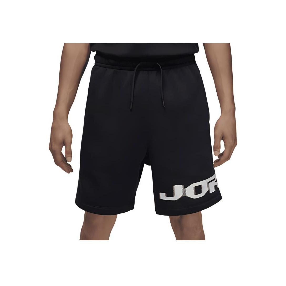 

Jordan MVP Fleece Shorts With Letter Print Mid-Rise Drawstring Casual Shorts Men shorts Black FV7231-010 M
