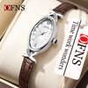 Ofns Watch Oval Fritillary Disc Waterproof Quartz Watch Vintage Exquisite Ladies Watch