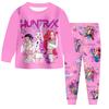 Children's Fashion Suit Skirt Round Neck Long Sleeve Top Pants