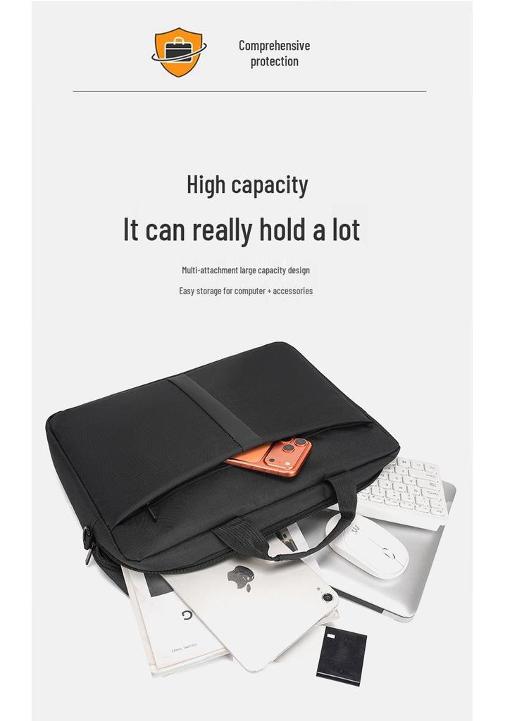 Fashionable Business Laptop Briefcase: Spacious Shoulder Bag with Customizable Logo