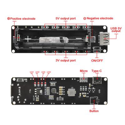 WEMOS ESP32 18650 Lithium Battery Expansion Board V3 Mobile Power Expansion Board Surface Mount Battery Stand Module