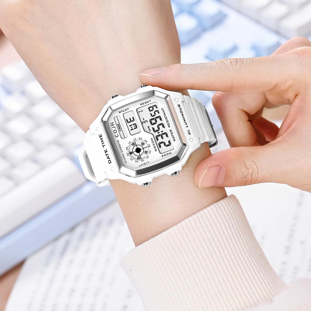 Digital 5 ATM Water Day of the LED Color for Running and Includes Japanese and English Instruction Manual [COJR] Men's Watch, Resistant,