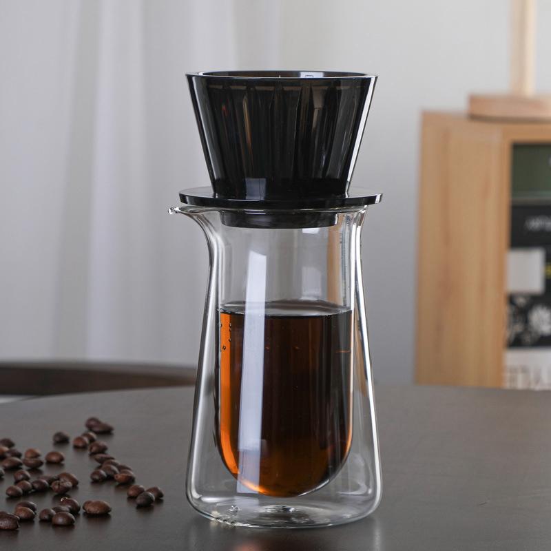 Wave Coffee Dripper  Eye Pour Over Coffee Funnel Filter Cups Coffee Maker Flat Bottom Increase Uniformity