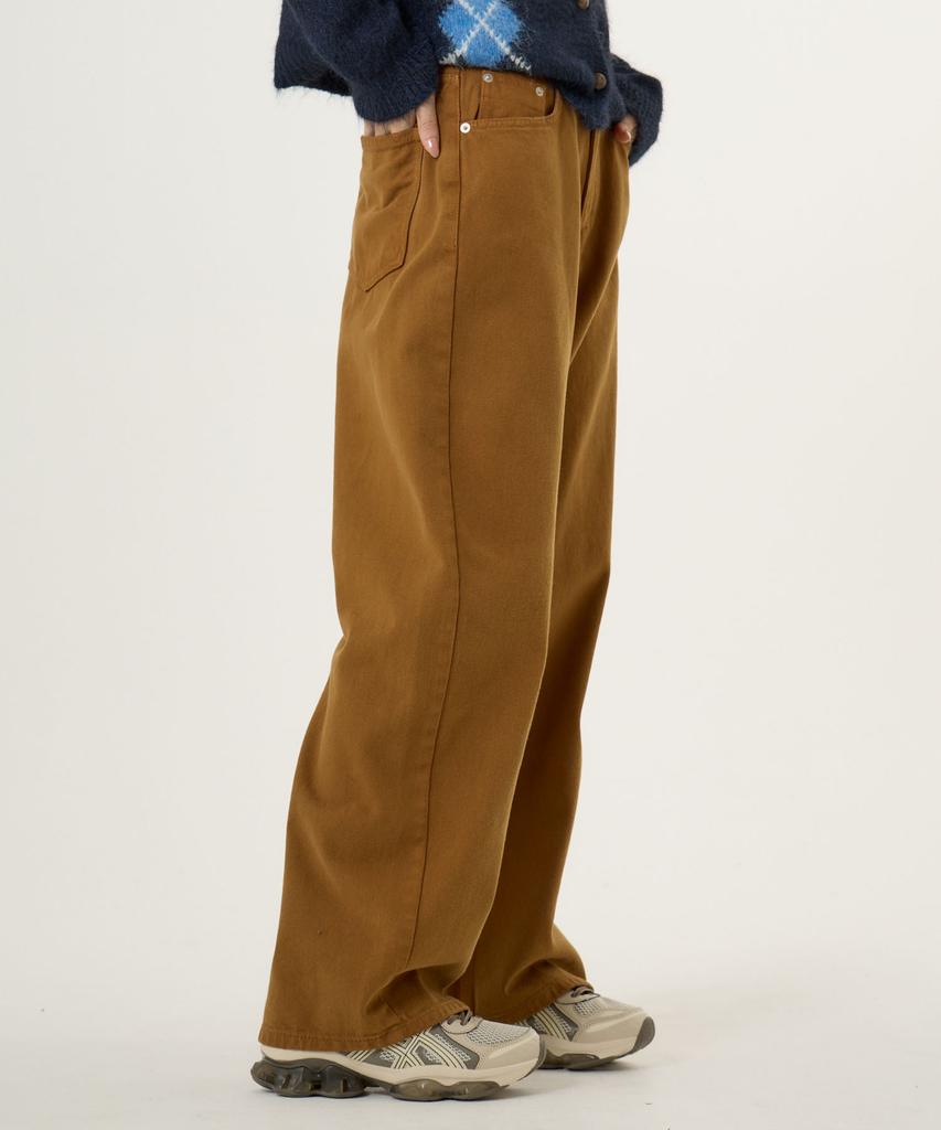 UNKNOWN PLANET Brushed Cotton Pants Brown