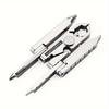 Micro-Max 19-in-1 & 6-in-1 Stainless Steel Folding Multi-Tool Pliers with Keychain - Heavy-Duty EDC Pocket Repair Kit, 19/6-in-1