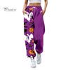 Women Sweatpants Elastic High Waist Adjustable Drawstring Joggers Pants Halloween Pumpkin Print Fitness Pants