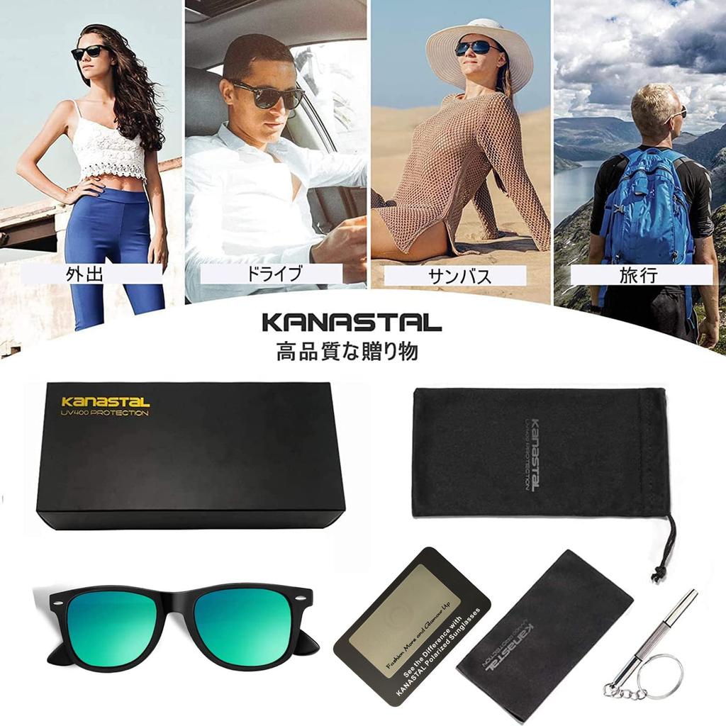 KANASTAL Polarized Sunglasses for Men and Women, Wellington Style, Stylish, UV400 Protection, Sports Sunglasses, Impact Resistant, Ultra Lightweight,
