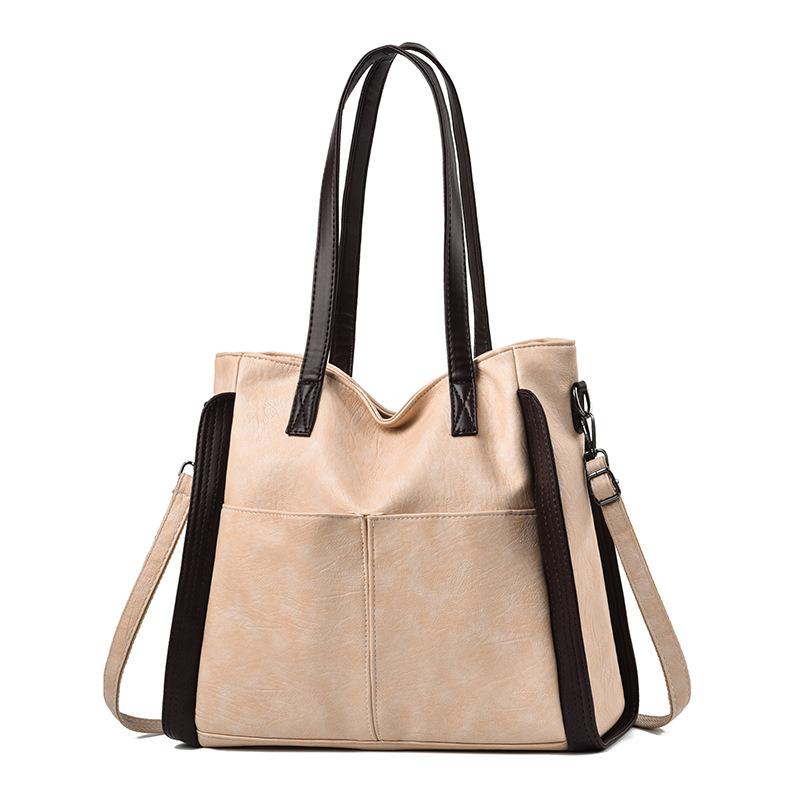 Damen Tragetaschen Mode Neue Damen Große Kapazität Schultertasche Trend Leichter Luxus Textur PU-Leder Umhängetasche Damen