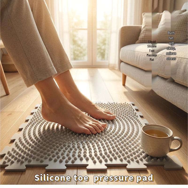 Large Soft Silicone Acupressure Mat for Foot Massage and Jogging