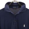 Polo Ralph Lauren Long Sleeve Polo Shirt M Navy Kanoko Fabric Men's Used