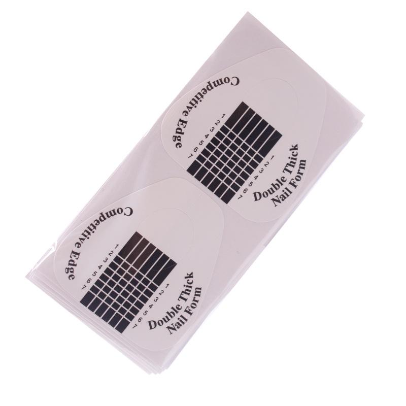 100-Piece Horseshoe Cicada Nail Extension Paper Holder - Nail Art Tool