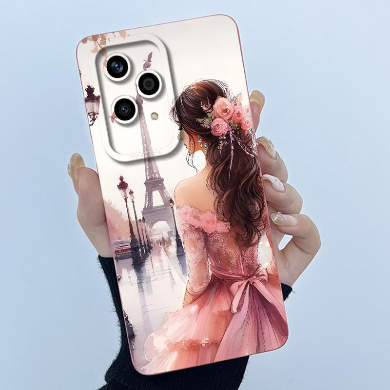 

Phone Case for Honor 200 Lite 5G Soft Silicone Cover Cute Panda Sweet Girls Cats Protective Fundas for Honor200 Lite 5G Bumper Honor 200 Lite 5G