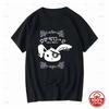 Punk Bunny Unisex T-Shirt Pastell Goth Hase Gothic Jrock Yami Cutecore Kawaii Visual Kei Szene Emo Kurze Ärmel Vintage gewaschen