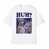 Funny Huh Meme Cat Humor T Shirt Trending Unisex Fashion Vintage Tee Shirt Summer Casual Cotton Short Sleeve T-shirt Tops
