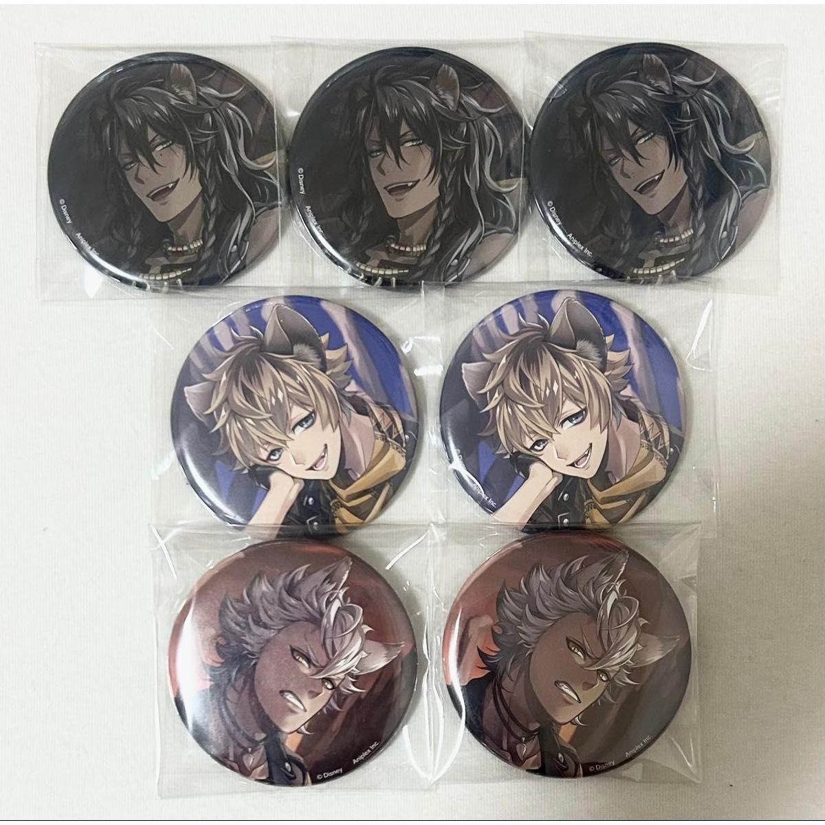 Used Twisted Wonderland Twist Can Badge Dormitory Clothes Savannah Claw Leona Jack Ruggy AGF