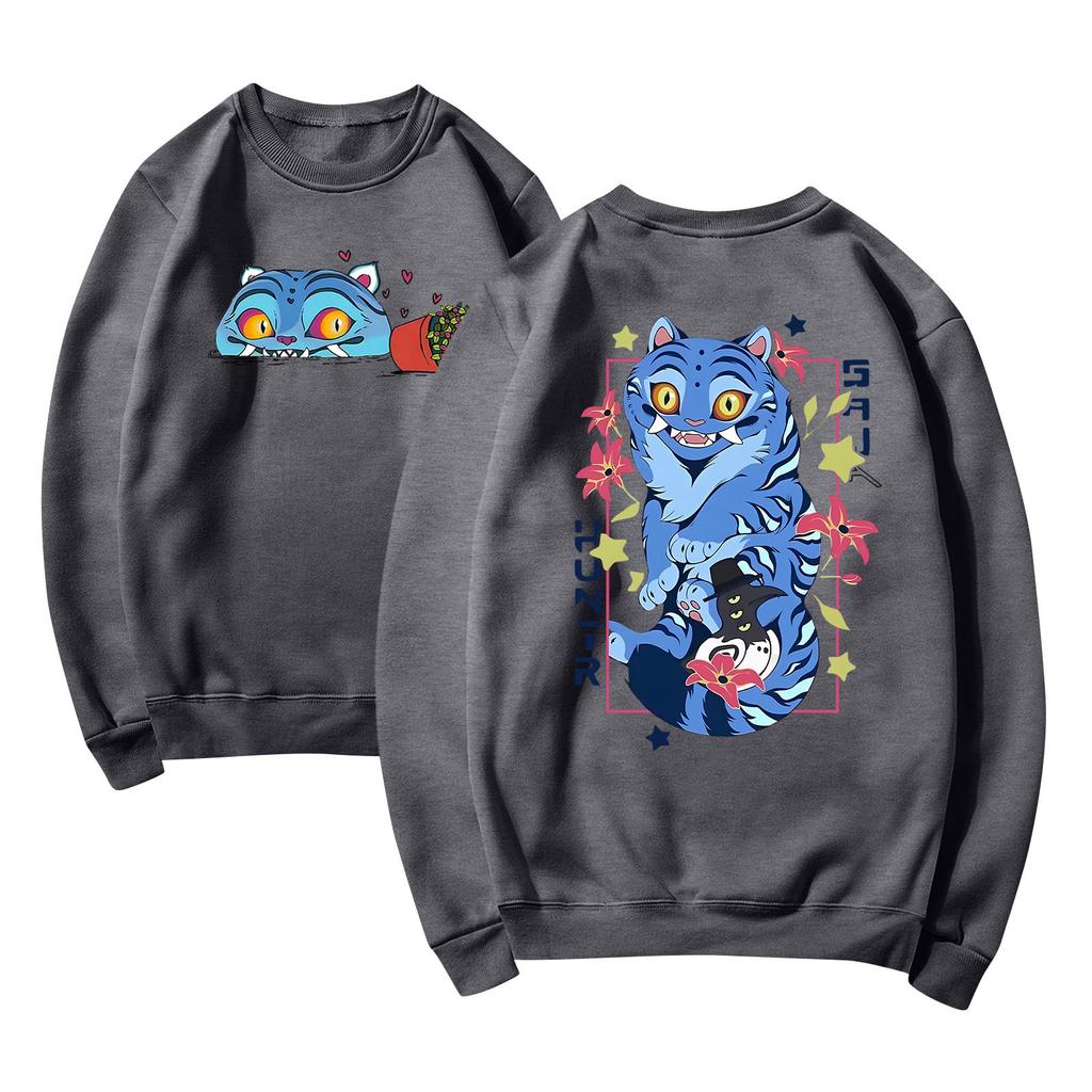 Women's Fashion Casual Long Sleeve Printed Round Neck Sweatshirt Top