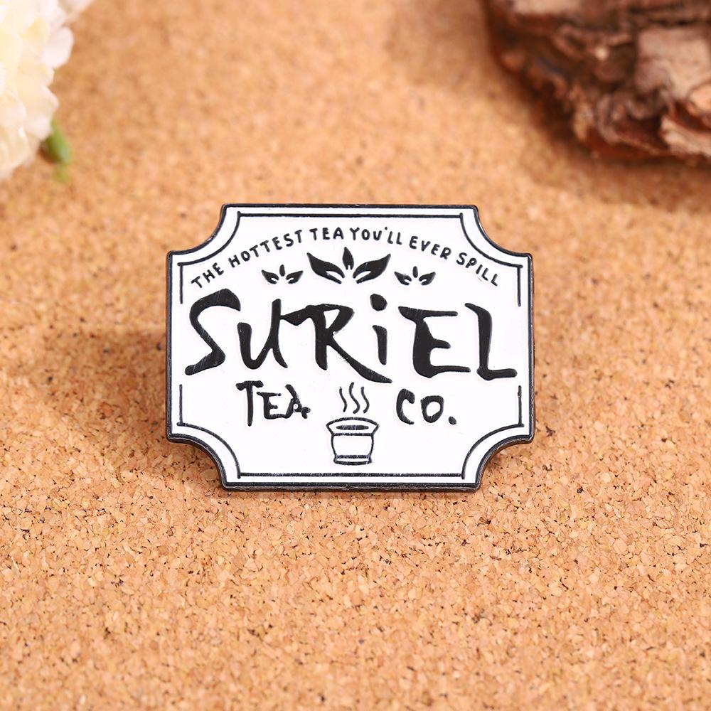 Cartoon English Alphabet Series Brooch Advanced Sense Niche Metal Badge Personalized Versatile Accessories