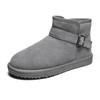 Men's High-top Snow Boots Winter New Leather Velvet Thickened Cold-proof and Warm Outdoor Snow Sports Men's Shoes