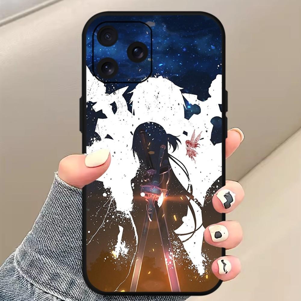 Bilibili Schwert Art Online Anime Telefon Fall Für Xiaomi 10 12 Poco M3 X3 Nfc Redmi 10 11S Lite Ultra 4G 5G Schwarz Weiche Shelll