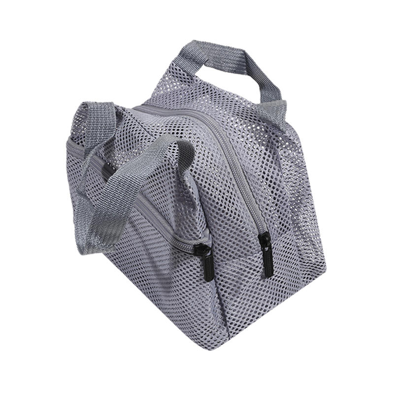 1Pcs Mesh Tote Bag Stylish Mesh Tote Bag Handbag Makeup Pouch Toiletry Bag Swim Storage Bag Suitable For Beach Vacation Cosmetic Bag