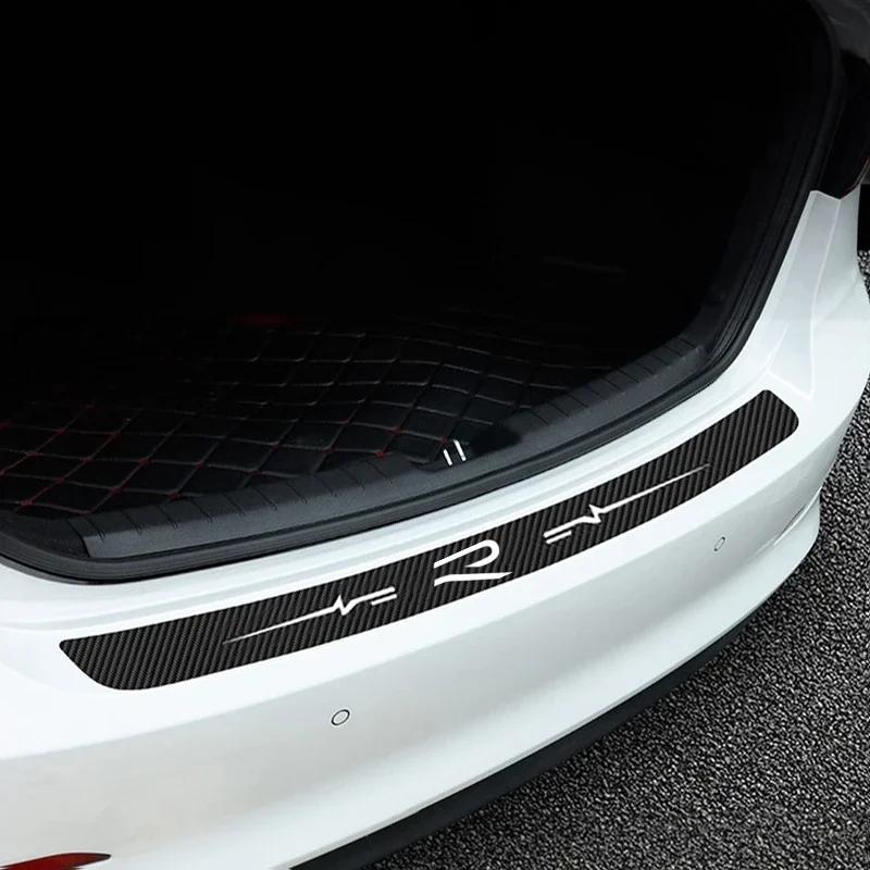 WGLRK1 Car Trunk Tail Threshold Door Sill Protector Stickers for Volkswagen VW RLine R LINE Badge Passat Polo GOLF 3 5 8 Jetta Touareg