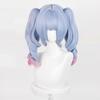 LAOBAO Rabbit Hole Cosplay Twin Light Blue and Pink Mixed Color Long Curly Heat Costume Accessory for and More Wig, Tail, Mesh, Gradient, Wig,