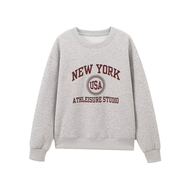 

Kaslead Новое поступление Женская одежда Модный стиль Модный Минималистичный Свитшот в стиле преппи Повседневные брюки 0264852 Top L