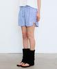Nigaennikol Minimal Stripe Shorts Pants_Blue